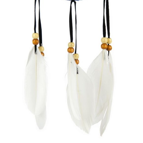 Howling At The Moon Wolf Illuminating 6" Dream Catcher Wall Hanging - Picture 4 of 7